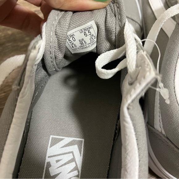 NWOT Vans Old School Drizzle Unisex Gray Shoes/ Sneakers Men’s 5, Women’s 6.5 - Picture 8 of 11